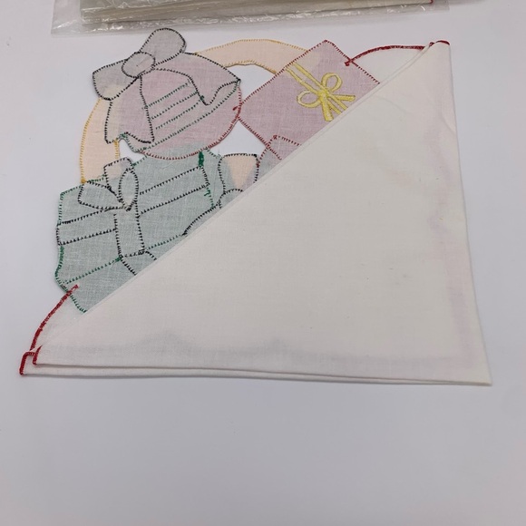 Brand New Lot Of 9 Vintage OREM Patchwork Holiday Napkins 17” X 17” India - Picture 4 of 16